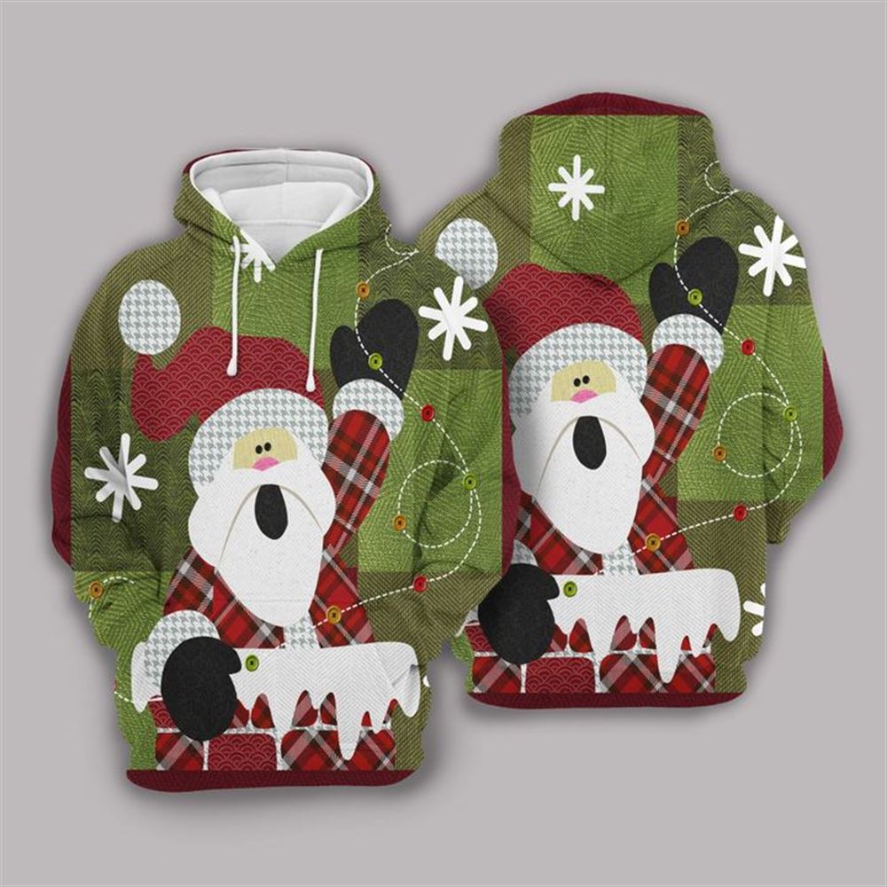 Christmas Santa 2 All Over Print 3D Hoodie For Men And Women, Christmas Gift, Warm Winter Clothes, Best Outfit Christmas