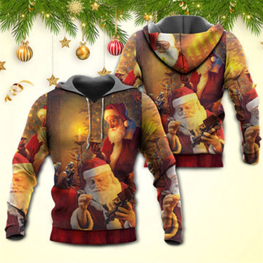 Christmas Santa Claus The Spirit of Christmas Art Style All Over Print 3D Hoodie For Men And Women, Warm Winter Clothes, Best Outfit Christmas