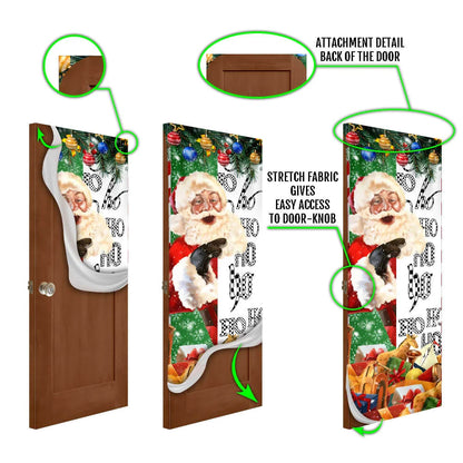 Christmas Santa Door Cover Hoho - Christmas Door Cover