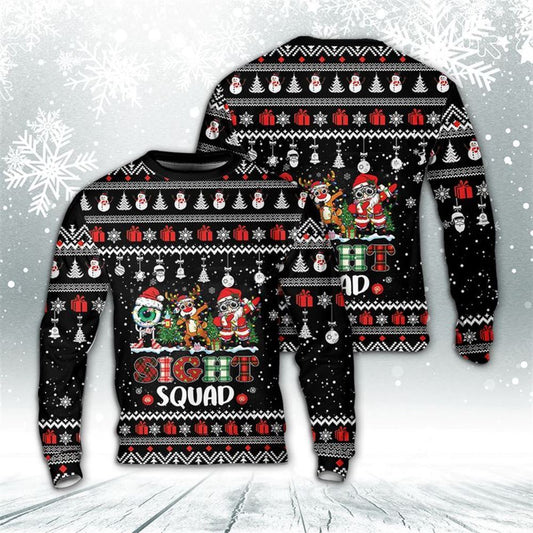 Christmas Sight Squad Ugly Christmas Sweater For Men And Women, Best Gift For Christmas, The Beautiful Winter Christmas Outfit