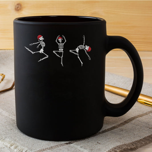 Christmas Skeletons Ballerina Skeletons Ballet Skeletons Mug