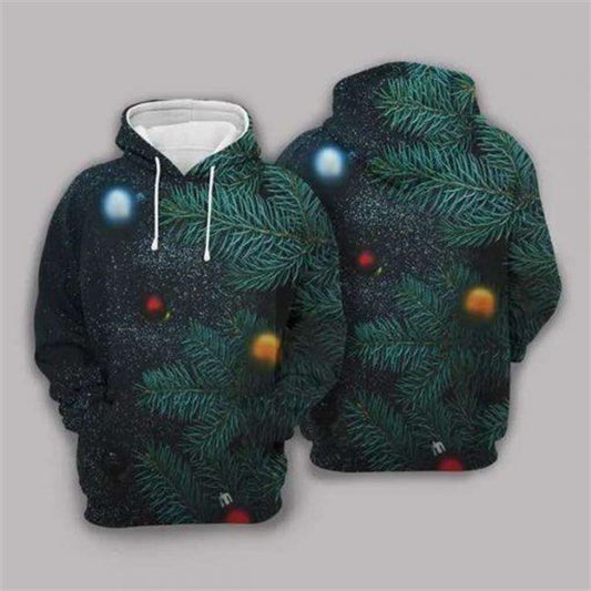 Christmas Tree Green All Over Print 3D Hoodie For Men And Women, Christmas Gift, Warm Winter Clothes, Best Outfit Christmas