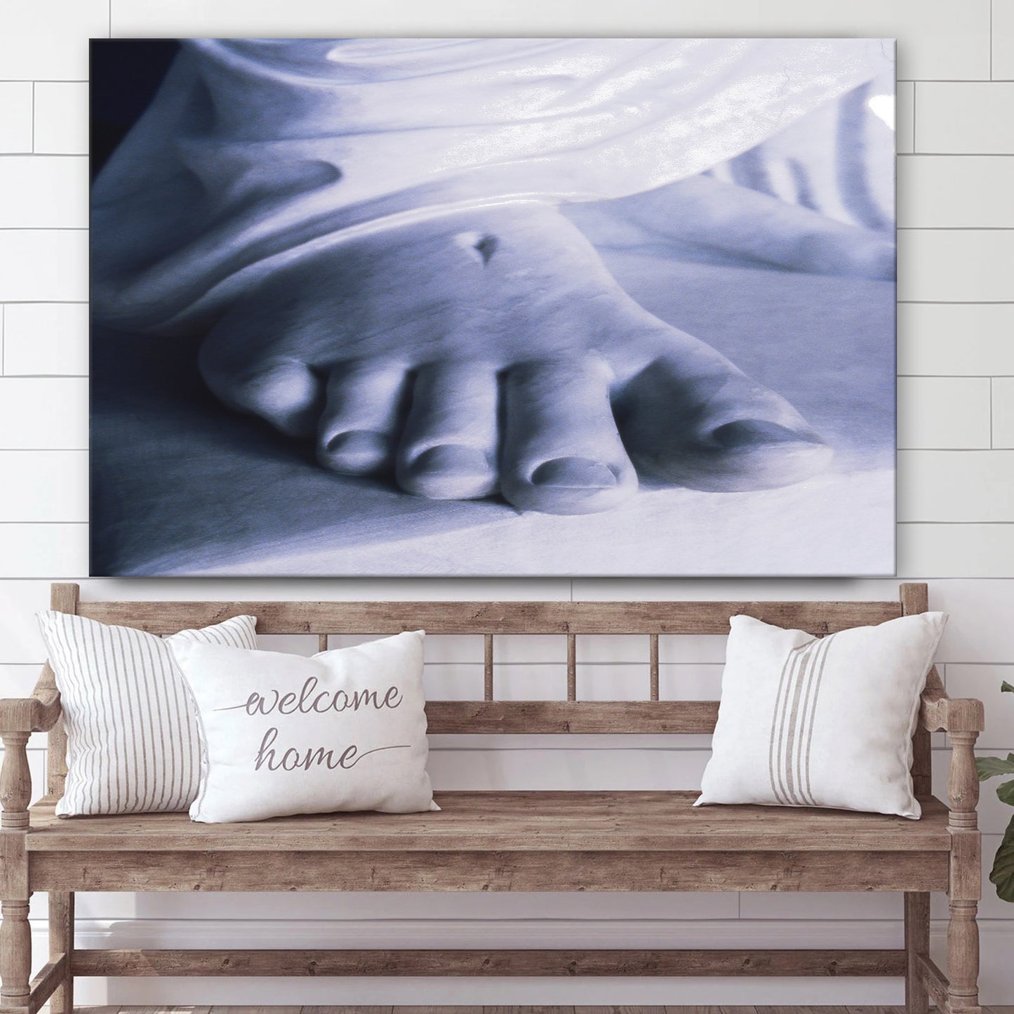 Christus Foot Canvas Wall Art - Christian Canvas Pictures - Religious Canvas Wall Art