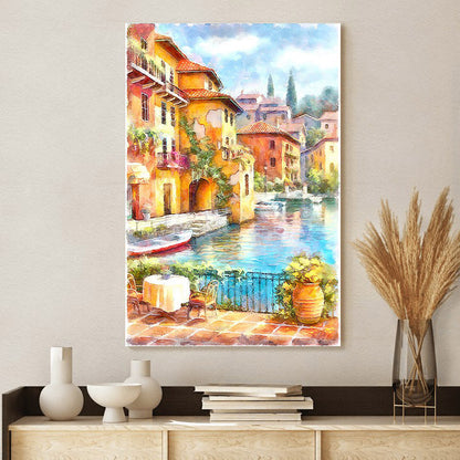 Cityscape Painting Canvas Wall Art - Canvas Wall Decor - Home Decor Living Room