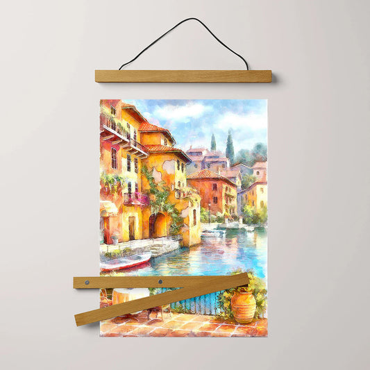 Cityscape Painting Hanging Canvas Wall Art - Canvas Wall Decor - Home Decor Living Room