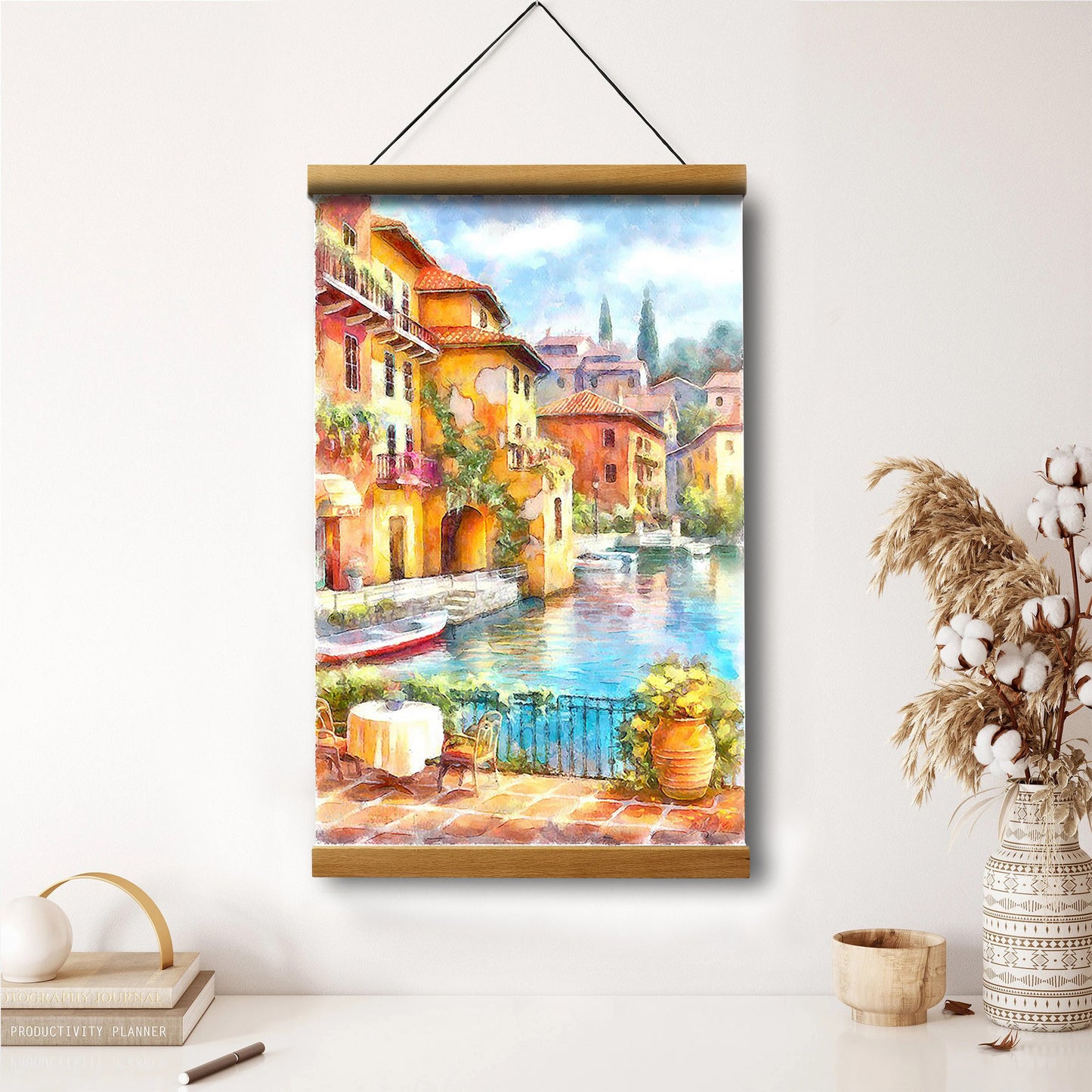 Cityscape Painting Hanging Canvas Wall Art - Canvas Wall Decor - Home Decor Living Room