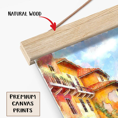 Cityscape Painting Hanging Canvas Wall Art - Canvas Wall Decor - Home Decor Living Room