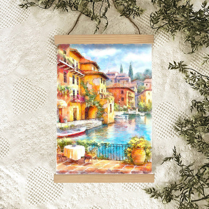 Cityscape Painting Hanging Canvas Wall Art - Canvas Wall Decor - Home Decor Living Room