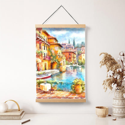 Cityscape Painting Hanging Canvas Wall Art - Canvas Wall Decor - Home Decor Living Room
