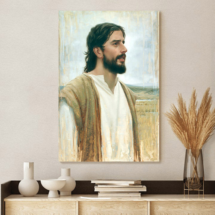 Clarity In His Mission Canvas Wall Art - Jesus Picture - Jesus Portrait Canvas