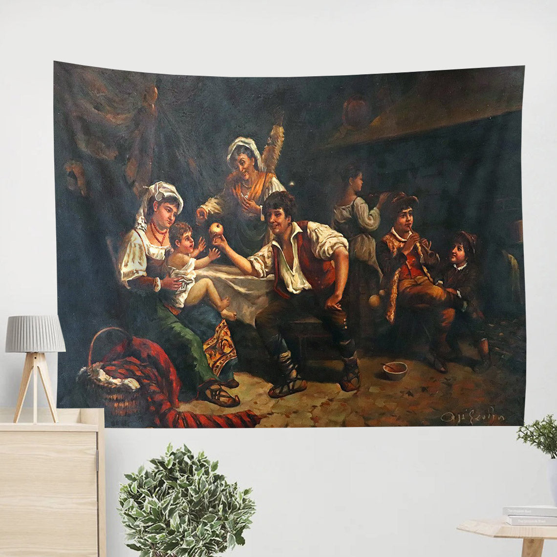 Clasic Oil Painting Tapestry - Tapestry Wall Decor - Home Decor Living Room - Painting For Collectors Original