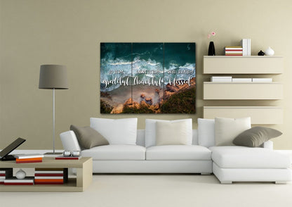 Cliffs Thankful, Grateful & Blessed Wall Art - Christian Canvas Wall Art