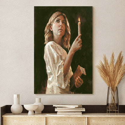 Clinging To The Rod Canvas Wall Art - Gift For Mom