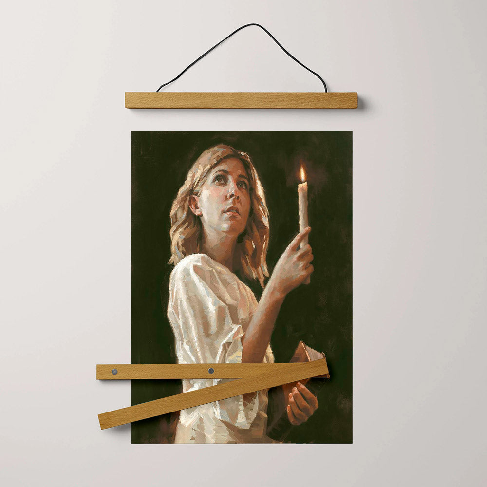 Clinging To The Rod Hanging Canvas Wall Art - Gift For Mom - Religious Canvas