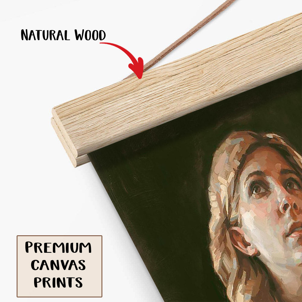 Clinging To The Rod Hanging Canvas Wall Art - Gift For Mom - Religious Canvas