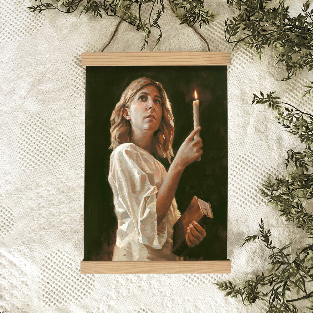 Clinging To The Rod Hanging Canvas Wall Art - Gift For Mom - Religious Canvas