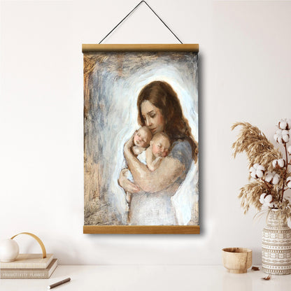Close To My Heart Hanging Canvas Wall Art - Gift For Mom - Religious Canvas
