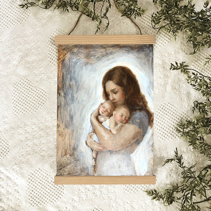 Close To My Heart Hanging Canvas Wall Art - Gift For Mom - Religious Canvas