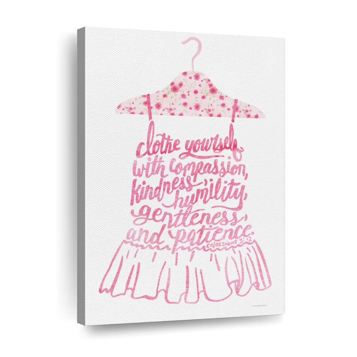 Clothe Yourselves With Compassion Canvas Wall Art - Christian Wall Decor Art - Religious Wall Decor