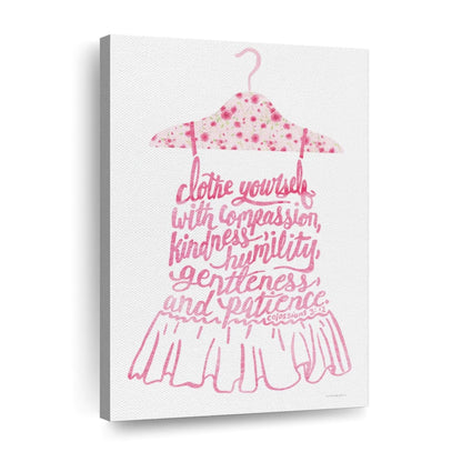 Clothe Yourselves With Compassion Canvas Wall Art - Christian Wall Decor Art - Religious Wall Decor
