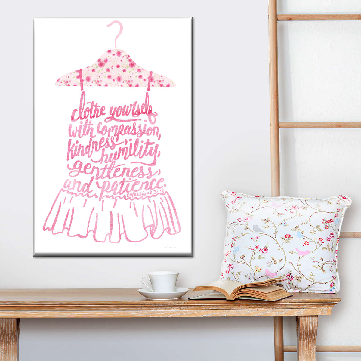 Clothe Yourselves With Compassion Canvas Wall Art - Christian Wall Decor Art - Religious Wall Decor