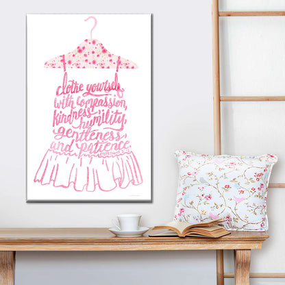 Clothe Yourselves With Compassion Canvas Wall Art - Christian Wall Decor Art - Religious Wall Decor