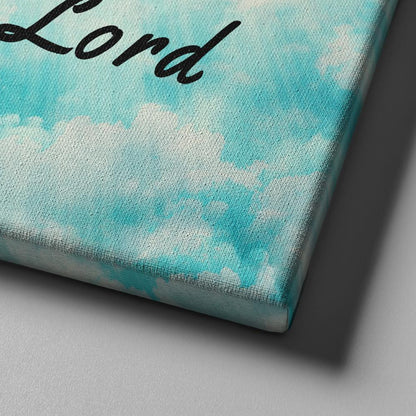 Cloud As For Me And My House We Will Serve The Lord Wall Art - Christian Canvas Wall Art