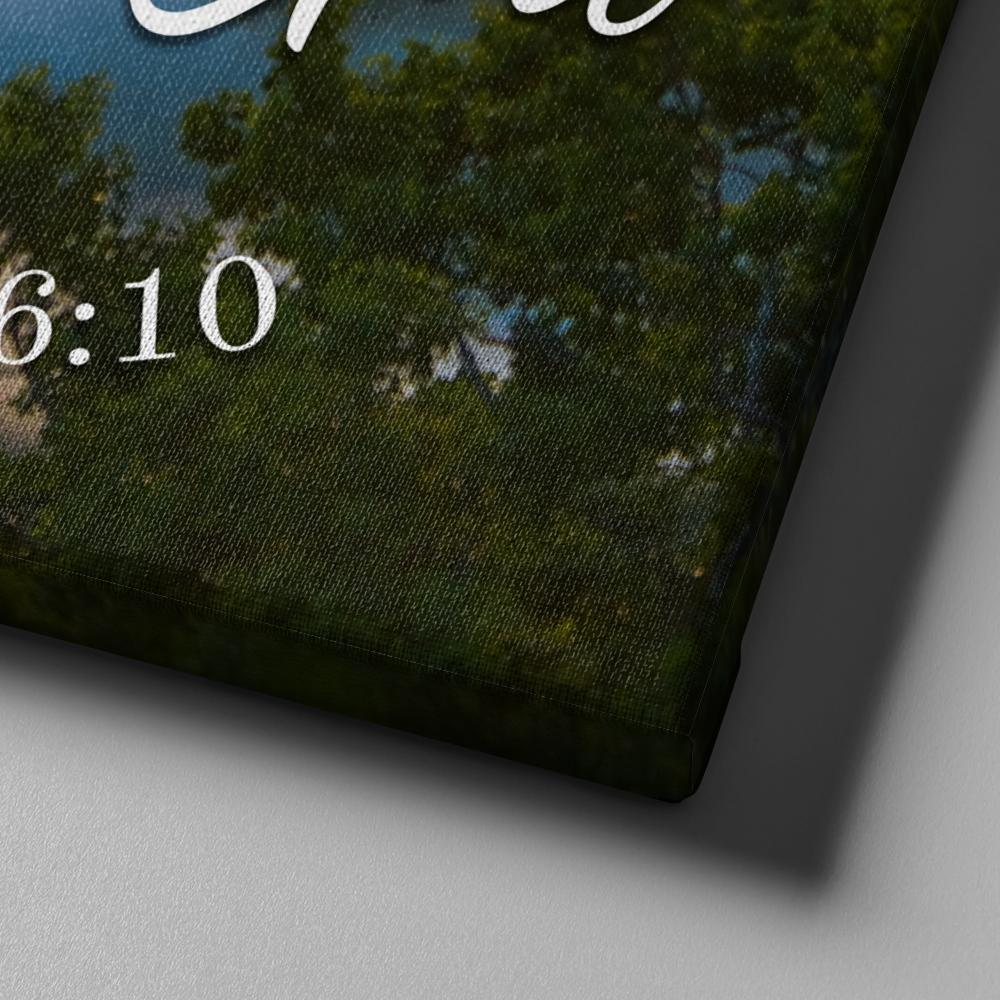 Clouds Above Mountains & Be Still Canvas Wall Art