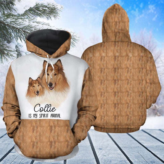 Collie My Spirit Animal All Over Print 3D Hoodie For Men And Women, Best Gift For Dog lovers, Best Outfit Christmas