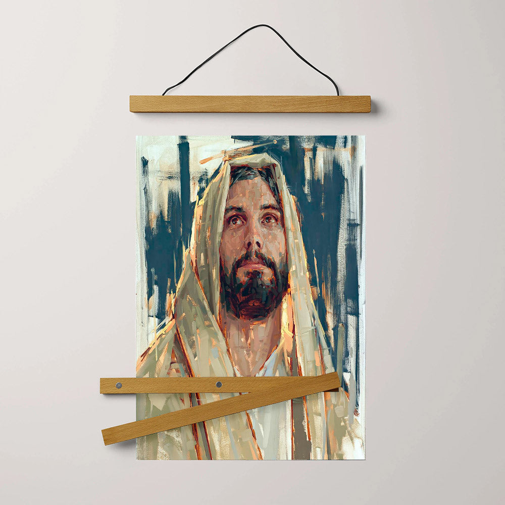 Colors Of Redemption Hanging Canvas Wall Art - Jesus Picture - Jesus Portrait Canvas - Religious Canvas