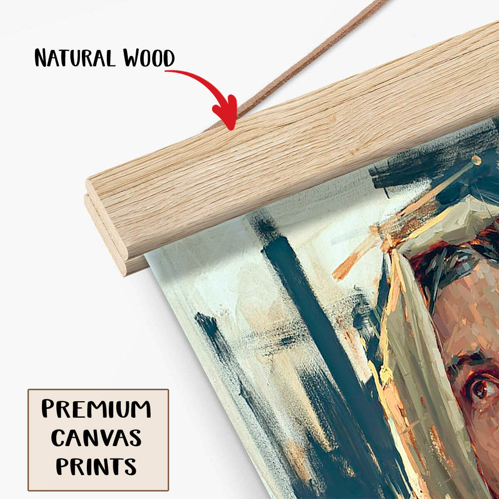 Colors Of Redemption Hanging Canvas Wall Art - Jesus Picture - Jesus Portrait Canvas - Religious Canvas