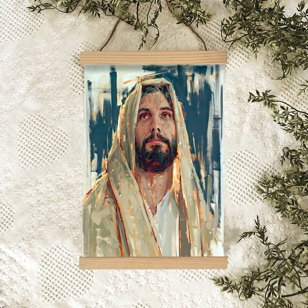 Colors Of Redemption Hanging Canvas Wall Art - Jesus Picture - Jesus Portrait Canvas - Religious Canvas