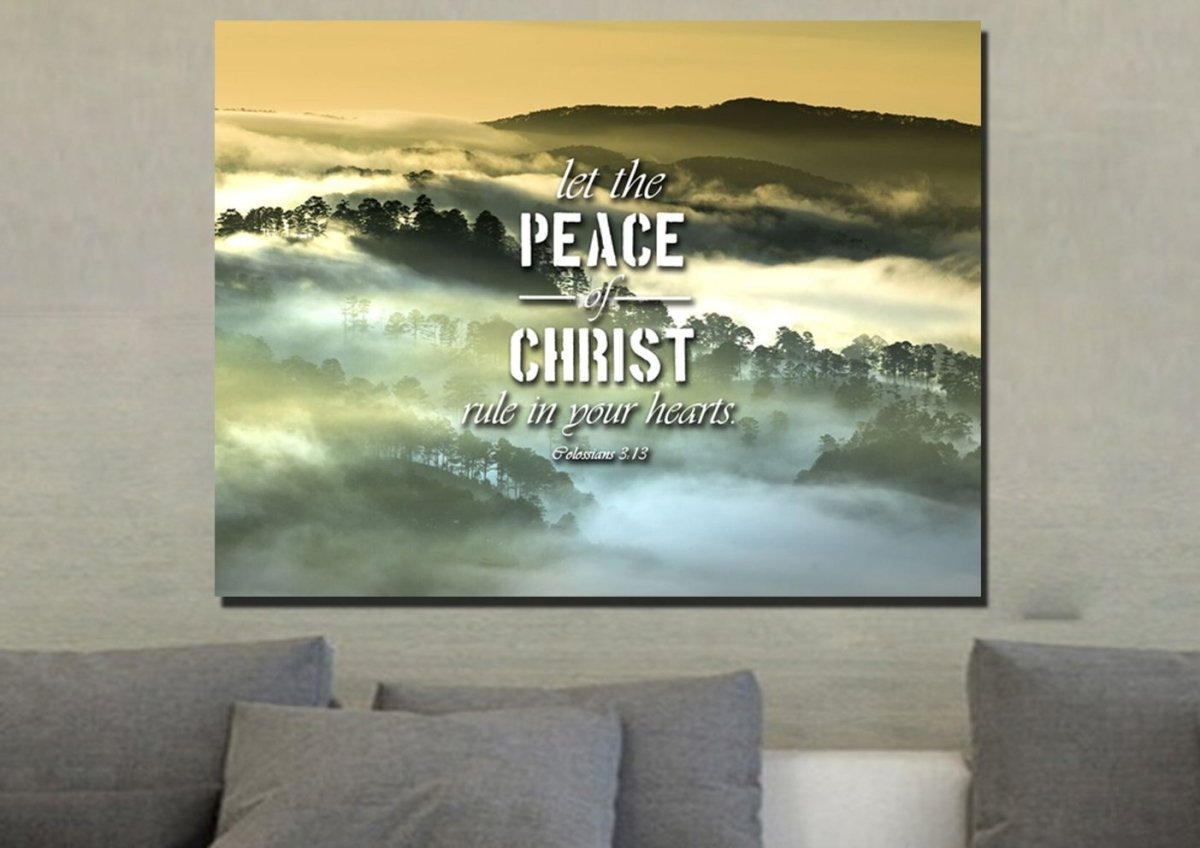Colossians 313 Wall Art Canvas Print - Christian Canvas Wall Art