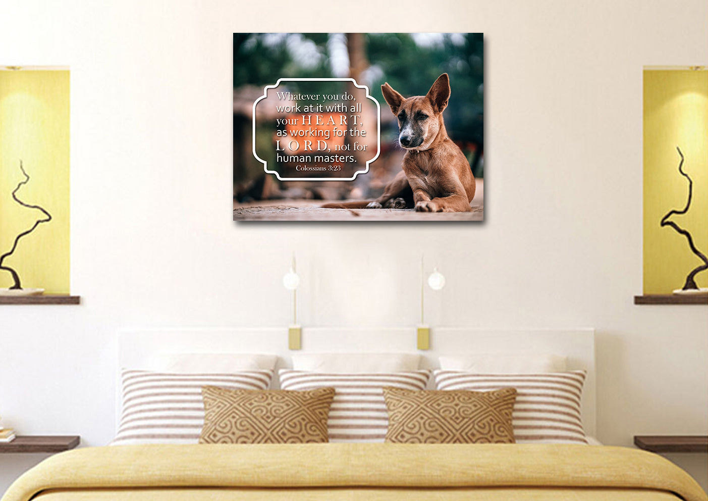 Colossians 323 Canvas Wall Art Print - Christian Canvas Wall Art