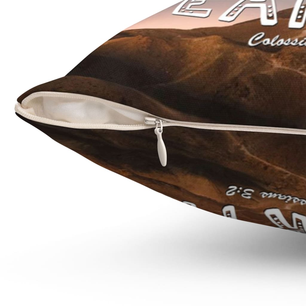 Colossians 32 Set Your Mind On Things Above Bible Verse Pillow