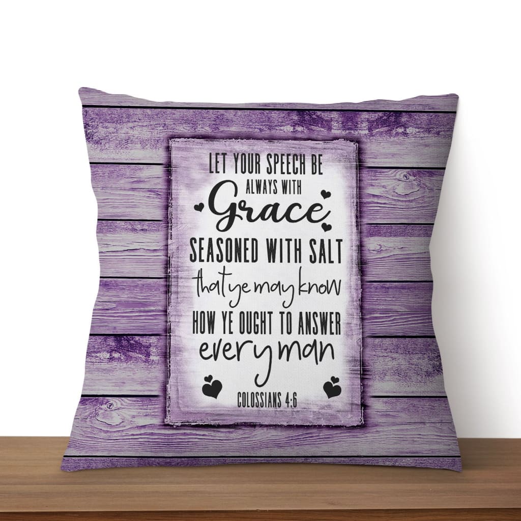 Colossians 46 Kjv Bible Verse Pillow