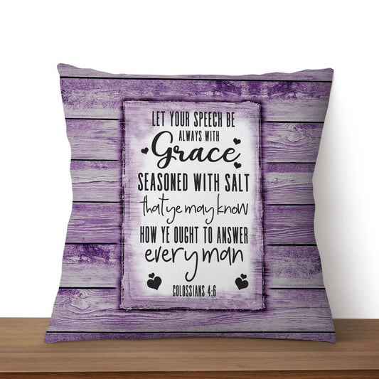 Colossians 46 Kjv Bible Verse Pillow