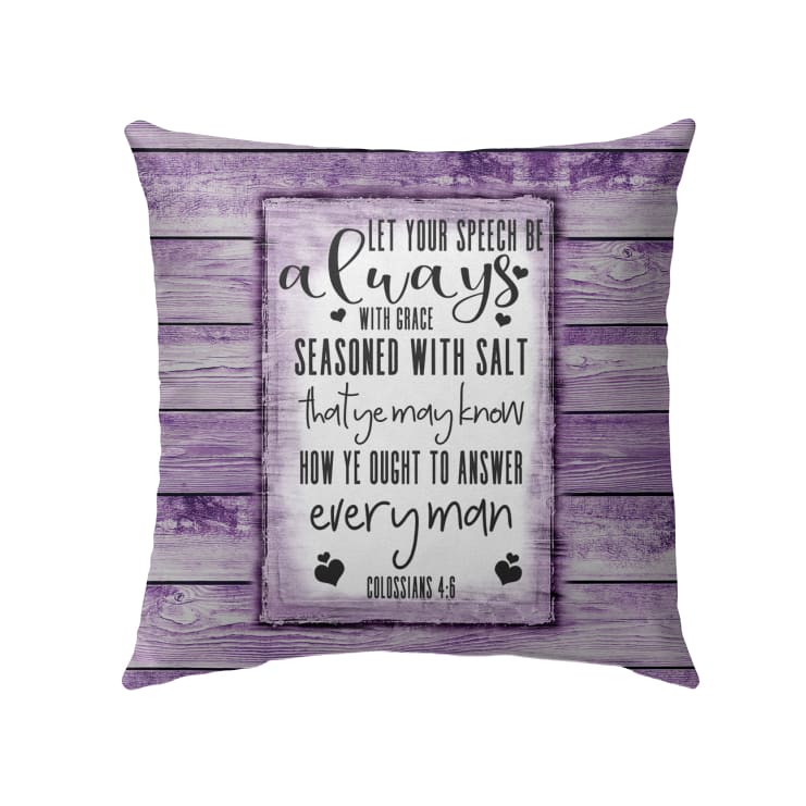 Colossians 46 Kjv Bible Verse Pillow