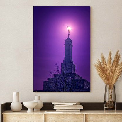 Columbus Temple Angels Before Him Canvas Pictures - Jesus Canvas Art - Christian Wall Art