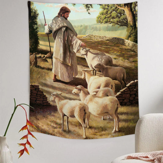 Come Follow Me 1 Tapestry - Jesus Picture - Religious Tapestry - Christian Tapestry Wall Hangings