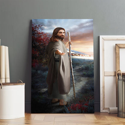 Come Follow Me  Canvas Wall Art - Jesus Canvas Pictures - Christian Wall Art