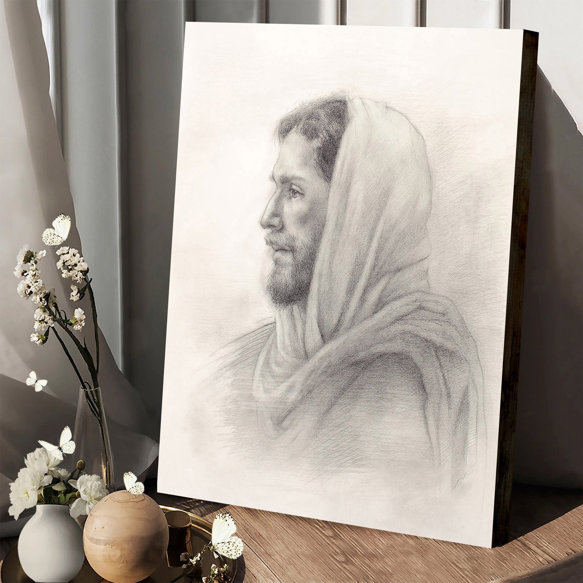 Come Follow Me Canvas Wall Art - Jesus Picture - Jesus Portrait Canvas