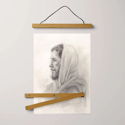 Come Follow Me Hanging Canvas Wall Art - Jesus Picture - Jesus Portrait Canvas - Religious Canvas