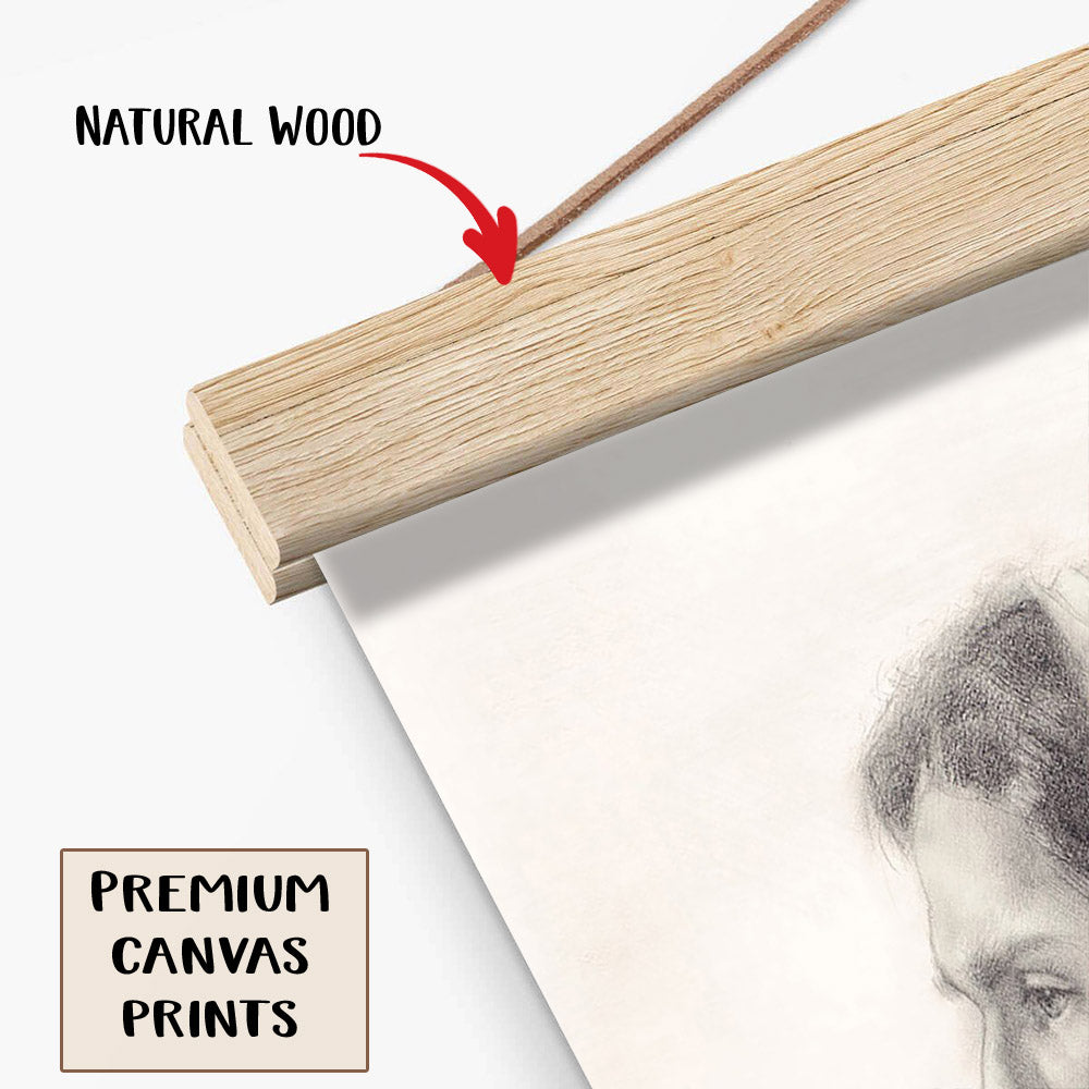 Come Follow Me Hanging Canvas Wall Art - Jesus Picture - Jesus Portrait Canvas - Religious Canvas