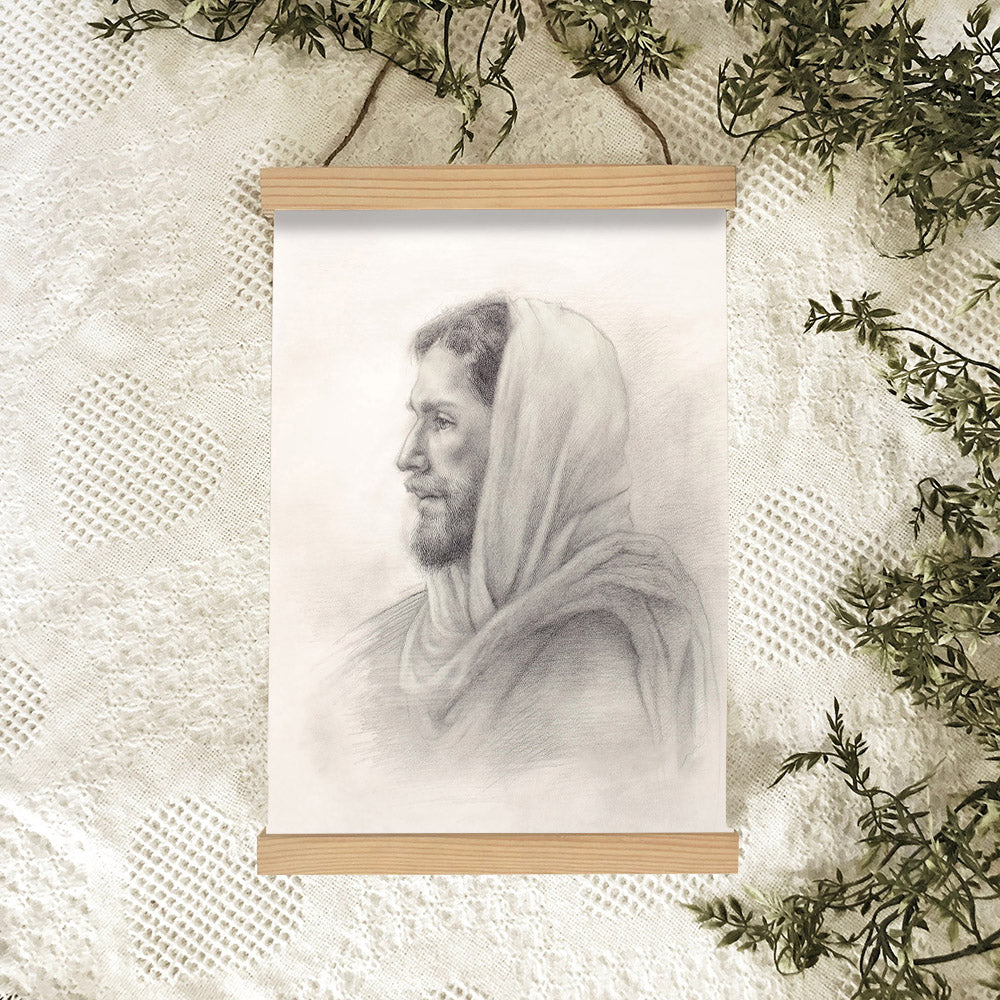 Come Follow Me Hanging Canvas Wall Art - Jesus Picture - Jesus Portrait Canvas - Religious Canvas