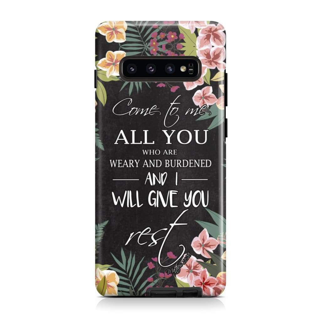 Come To Me All Who Are Weary Matthew 1128 Christian Phone Case - Scripture Phone Cases - Iphone Cases Christian