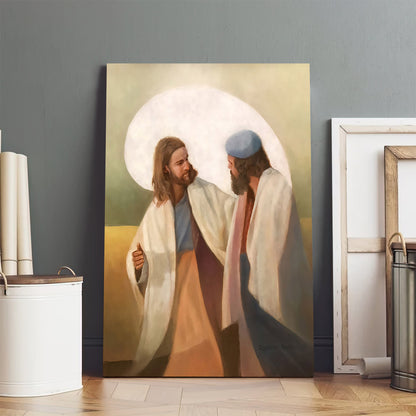 Come Unto Me 2 Canvas Wall Art - Jesus Canvas Pictures - Christian Canvas Wall Art