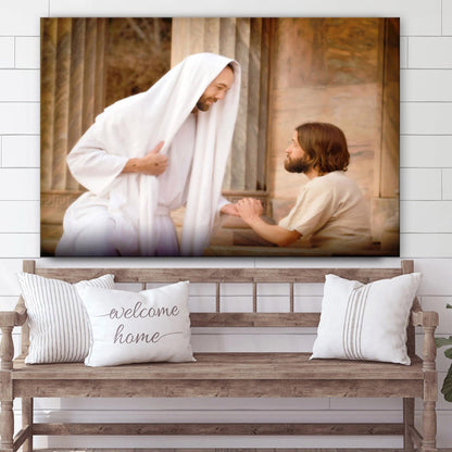 Come Unto Me Canvas Wall Art - Jesus Picture - Christian Wall Decor