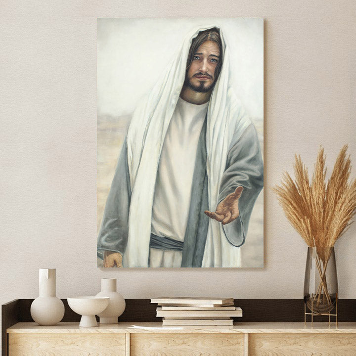 Come Unto Me Canvas Wall Art - Jesus Picture - Jesus Portrait Canvas