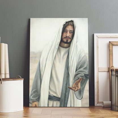 Come Unto Me Canvas Wall Art - Jesus Picture - Jesus Portrait Canvas